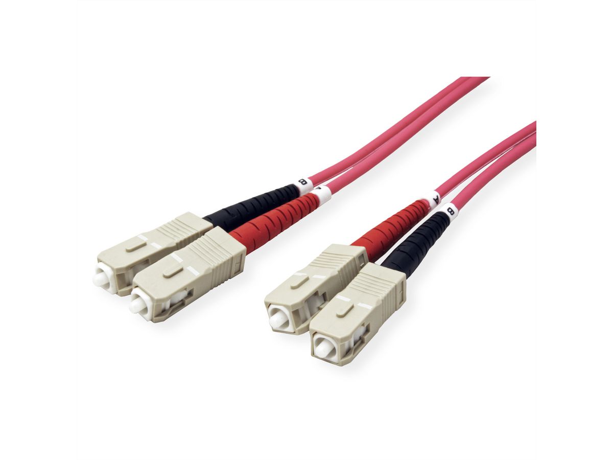 Quality LWL-Kabel duplex 50/125µm OM4 SC/SC, 1 m