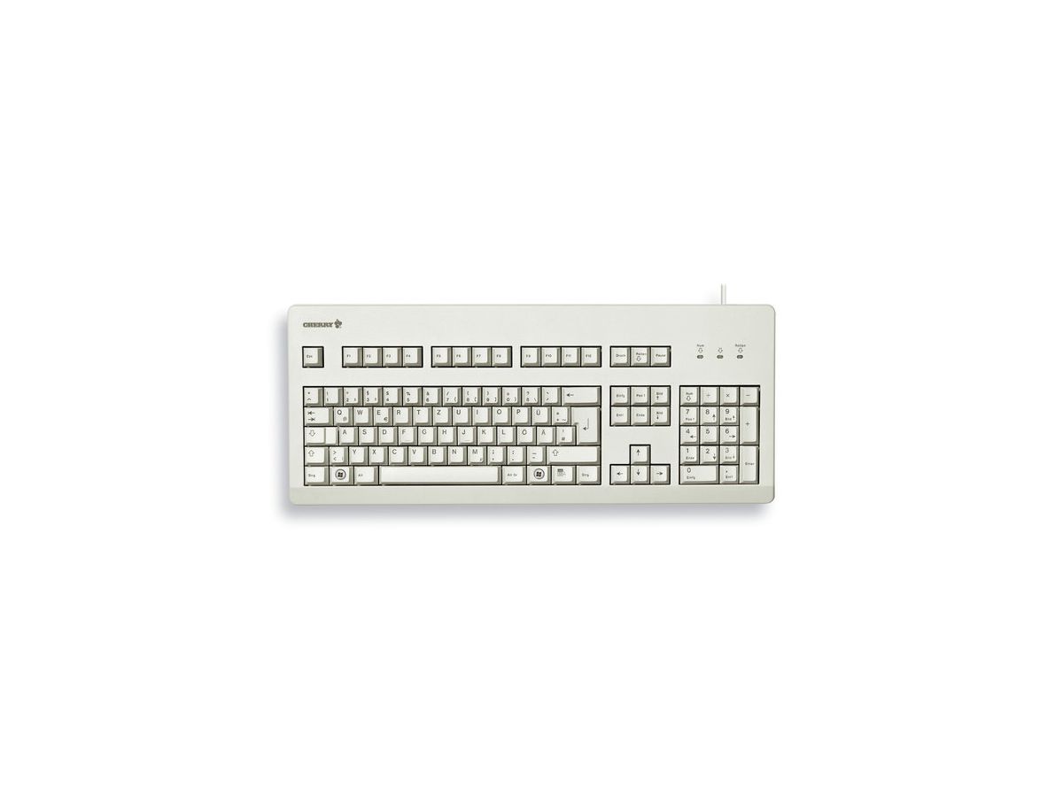 CHERRY G80-3000 Tastatur USB QWERTY UK Englisch Grau