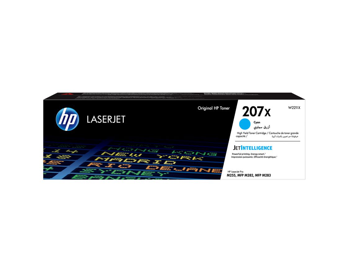 HP 207X Cyan Original LaserJet Tonerkartusche mit hoher Reichweite