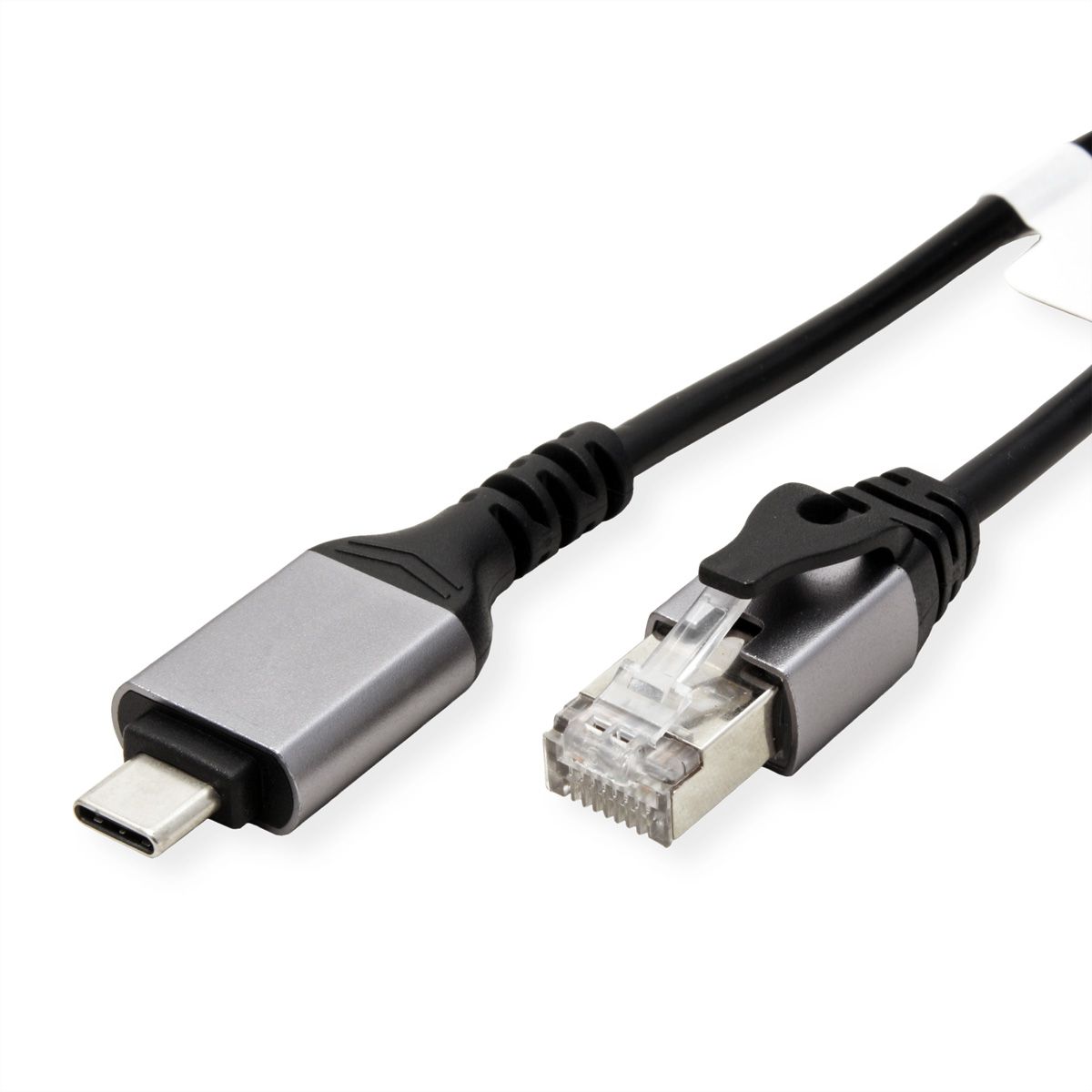 VALUE USB-C zu Gigabit Ethernet Konverterkabel, schwarz, 1 m