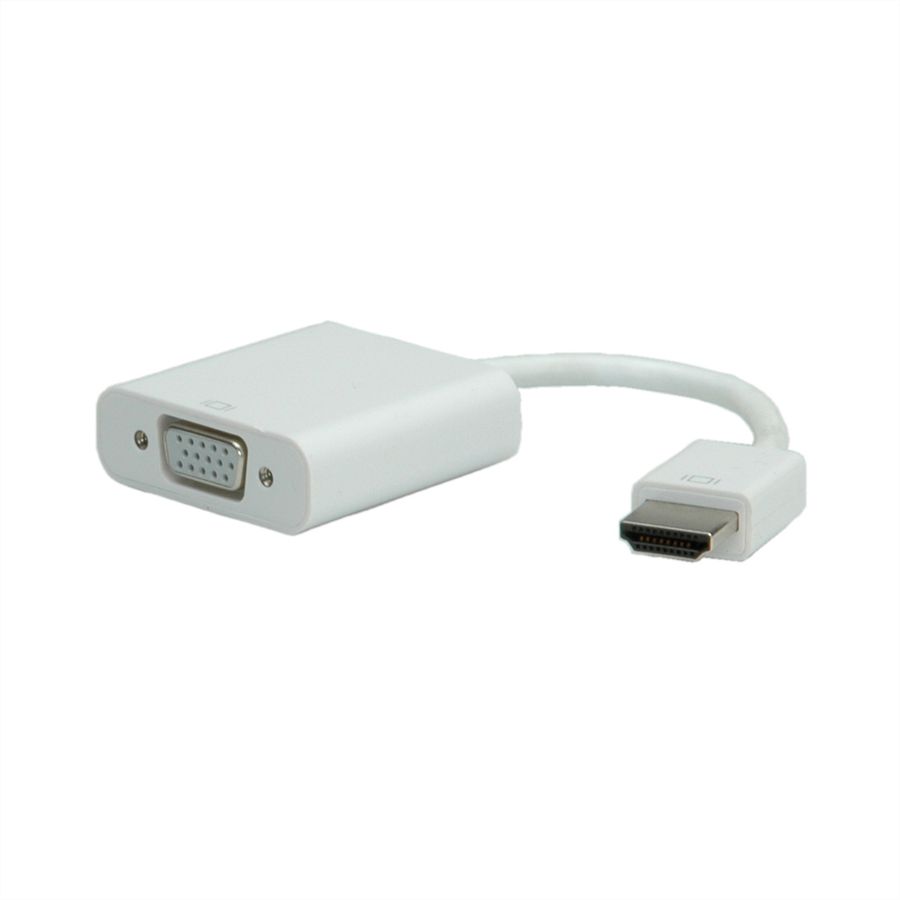 ROLINE HDMI-VGA Adapterkabel, HDMI ST / VGA BU, 0,15 m