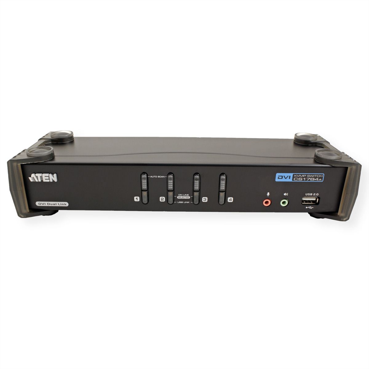 ATEN CS1784A KVM Switch Dual-Link DVI, USB, Audio, 4 Ports
