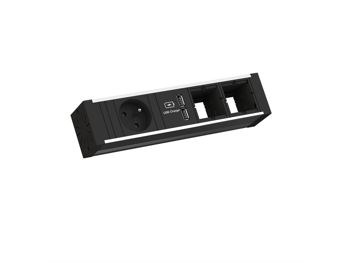 BACHMANN VENID 1xUTE 1xUSB Charger 2xCM 0,2m GST18