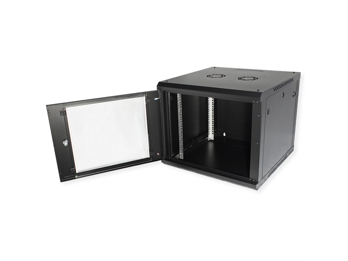 ROLINE 19-Zoll Wandgehäuse Basic Plus 9HE, 600x600 BxT schwarz