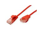 ROLINE UTP DataCenter Patchkabel Kat.6A (Class EA), LSOH, slim, rot, 1 m