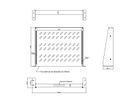 VALUE 19"-Fachboden ausziehbar, 2 HE, 404 x 350 mm, 30 kg Traglast