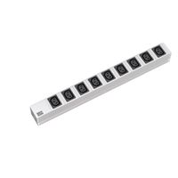 BACHMANN 19" Steckdosenleiste mit 9x C13 Buchsen, mit Schutzkontakt-Stecker