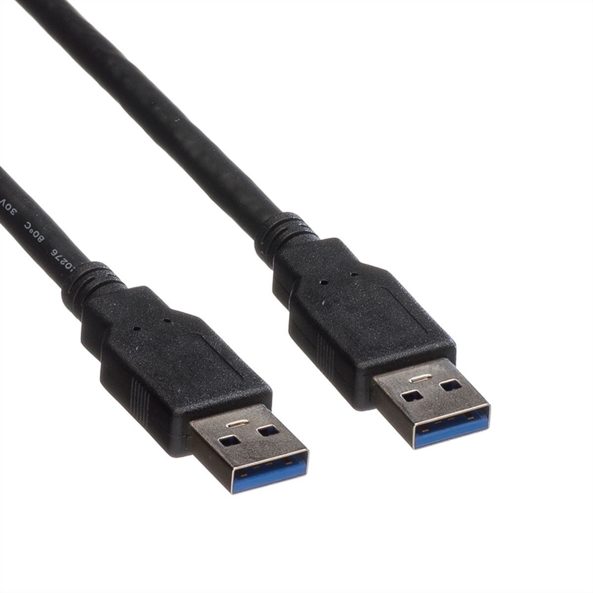 ROLINE USB 3.2 Gen 1 Kabel, Typ A-A, schwarz, 1,8 m