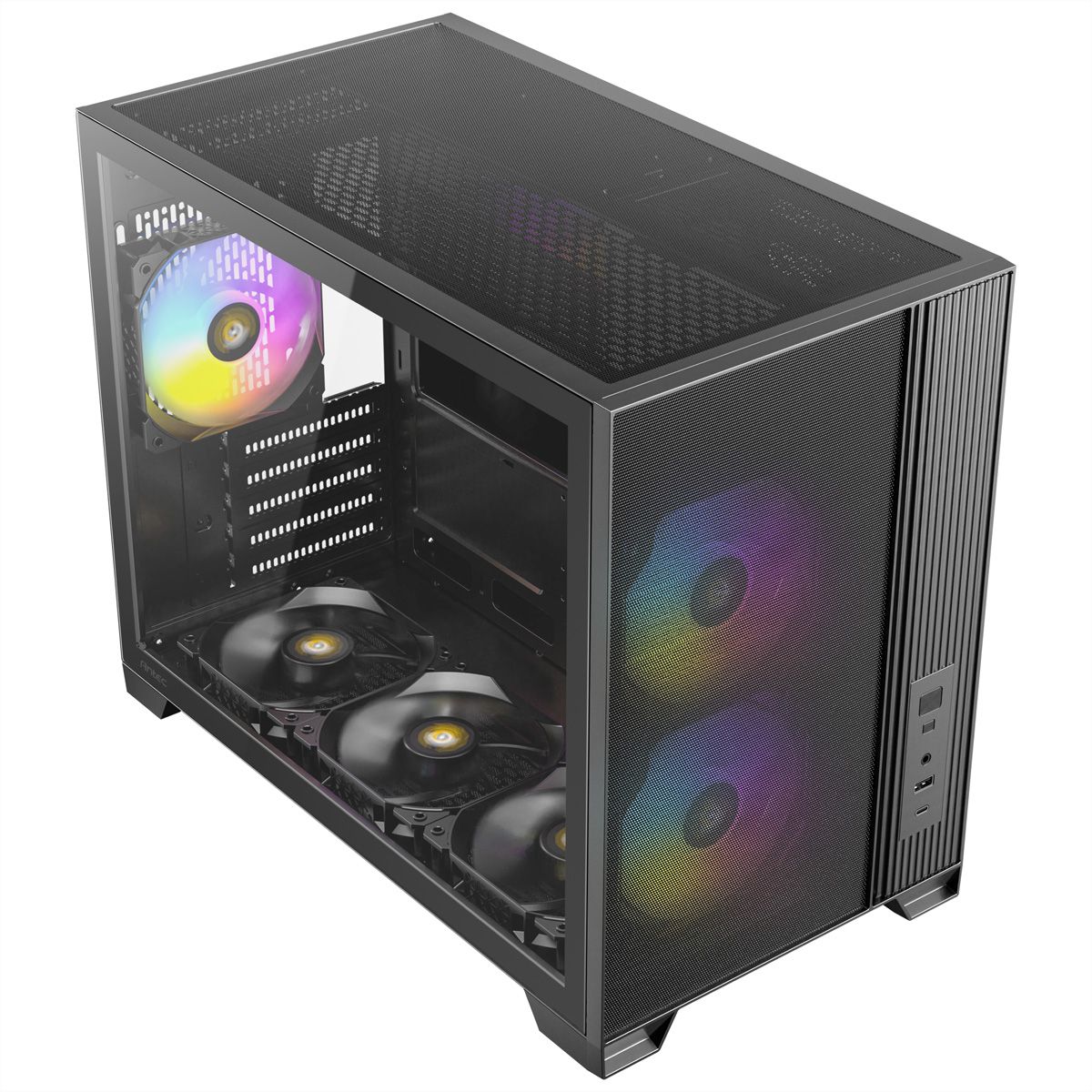 ANTEC FLUX M ATX/Micro-ATX/ITX Midi Tower PC Gehäuse , schwarz