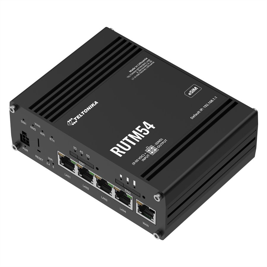 TELTONIKA RUTM54 5G Router DUAL-SIM mit TELIT-MODEM