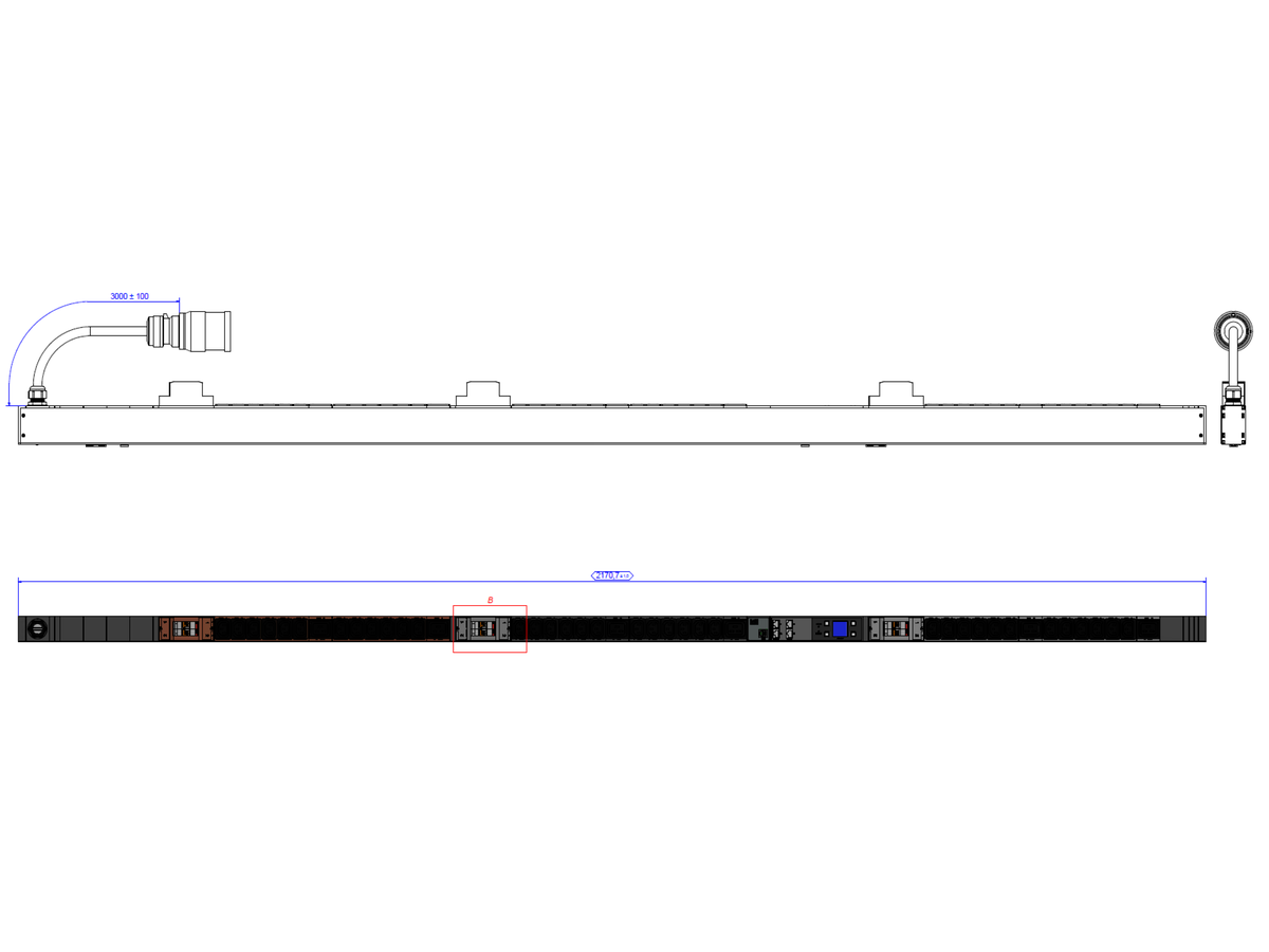 BACHMANN BN3000 Slave 36xC13 6xC19 6xLS, Messung pro Phase