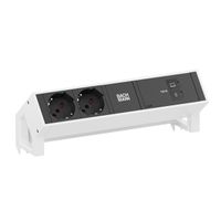 BACHMANN DESK2 2xP40 1xUSB C/C 100W, L=0,2m RAL9010