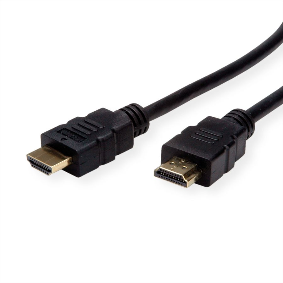 ROLINE HDMI High Speed Kabel mit Ethernet, TPE, schwarz, 3 m