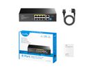 CUDY GS1010P 8-Port Gigabit PoE+ Switch mit 2 Gigabit Uplink Ports 120W