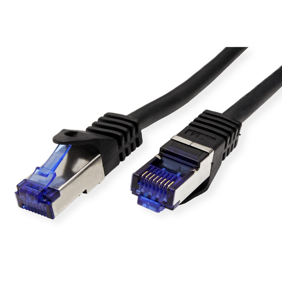 VALUE Outdoor Patchkabel Cat.6A (Class EA) S/FTP (PiMF), Massivdraht, LSOH, schwarz, 20 m
