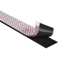 VELCRO® Klettband Extra Stark Selbstklebend, Haken & Flausch 50mm x 2.5m Schwarz