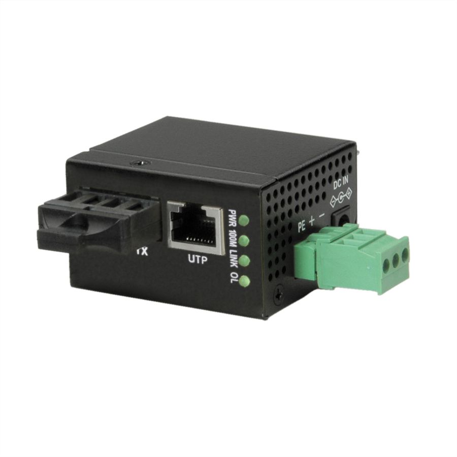ROLINE Industrie Mini Konverter,10/100T-100SC