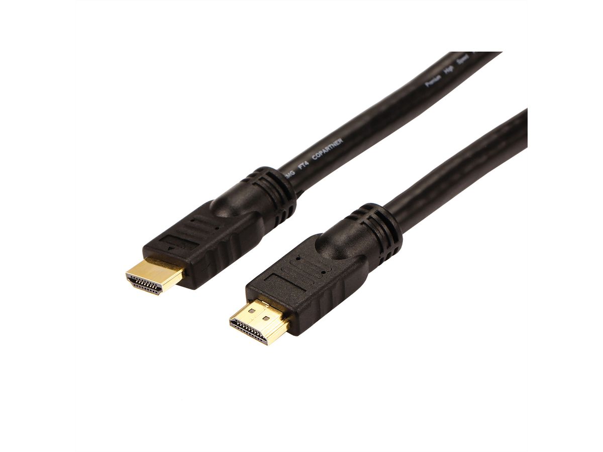 ROLINE UHD HDMI 4K Kabel, mit Repeater, 10 m