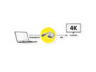 ROLINE GOLD 4K DisplayPort-DVI Adapter, Aktiv, v1.2, DP ST - DVI BU