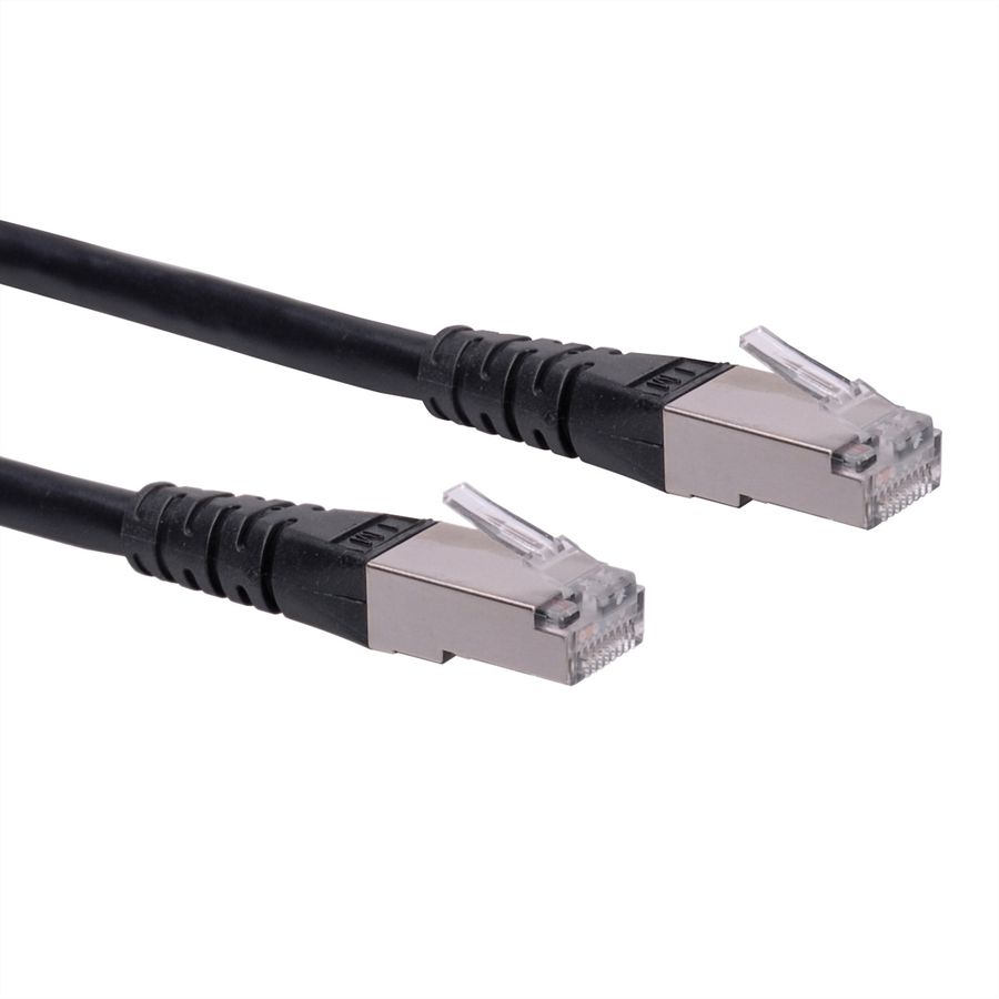 ROLINE Patchkabel Cat.6 (Class E) S/FTP (PiMF), schwarz, 2 m