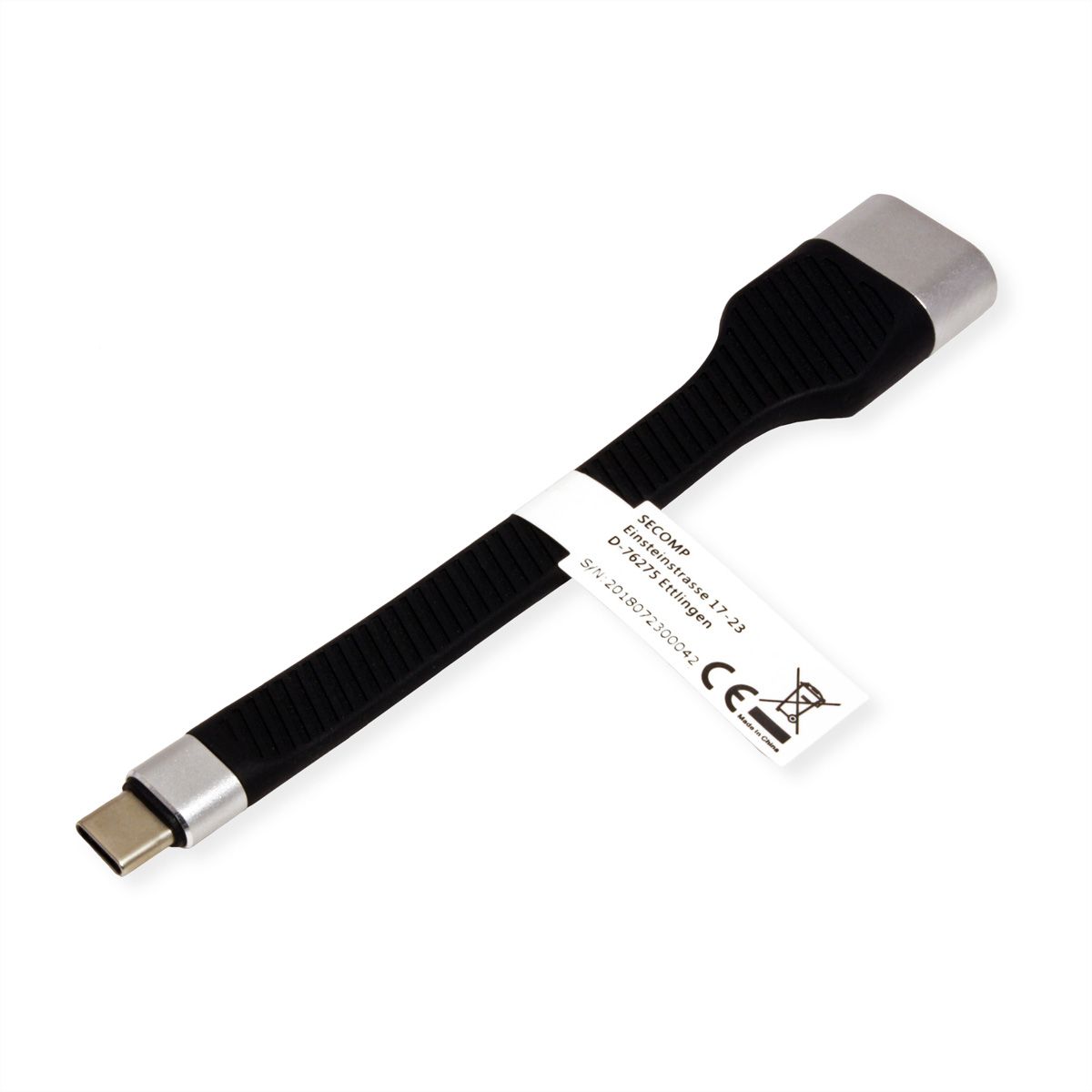 ROLINE Display Adapter USB Typ C - HDMI, ST/BU, 0,13 m