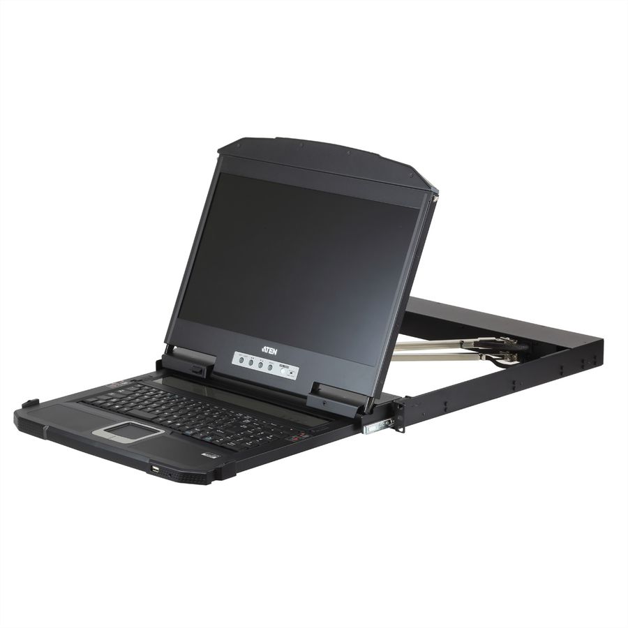 ATEN CL3800NW KVM-Konsole USB HDMI DVI VGA Dual Rail, FR-Layout