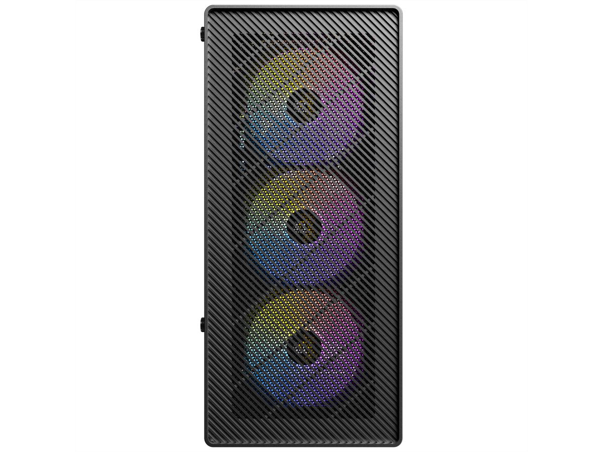 ANTEC AX26 RGB Elite PC Gehäuse Midi Tower Gaming ATX, schwarz