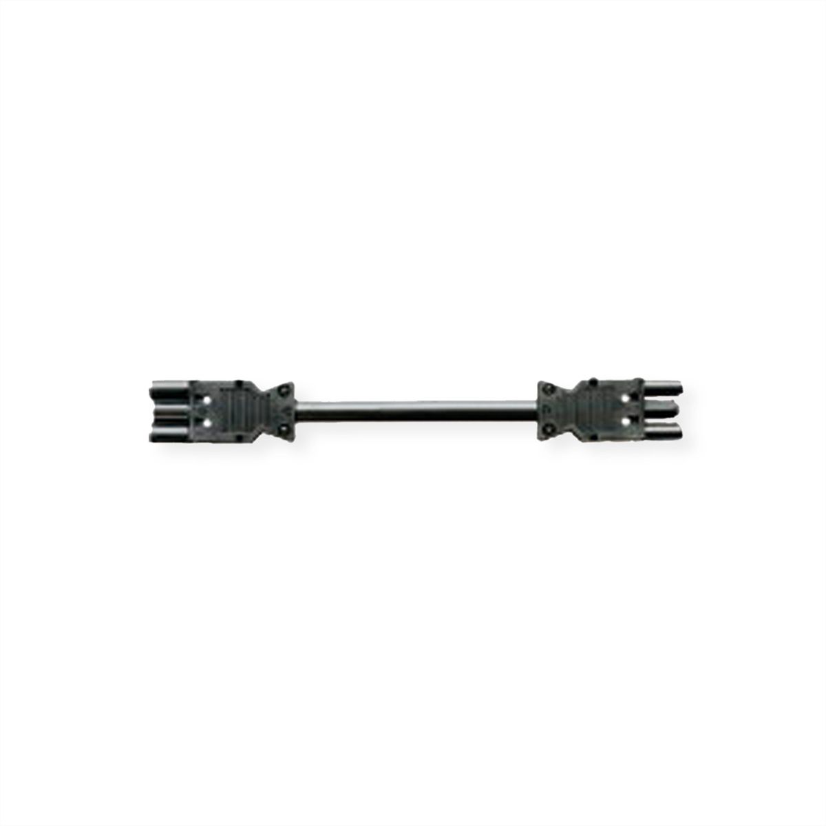 BACHMANN Geräteverlängerung GST18-3 Stecker/Kupplung, Halogenfrei, schwarz, 3 m