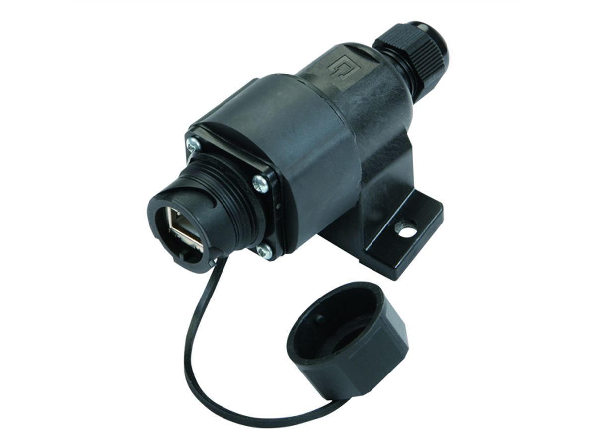 TELEGÄRTNER STX V1 AP-Dose, RJ45 Modul B Cat.6A (ISO/IEC)