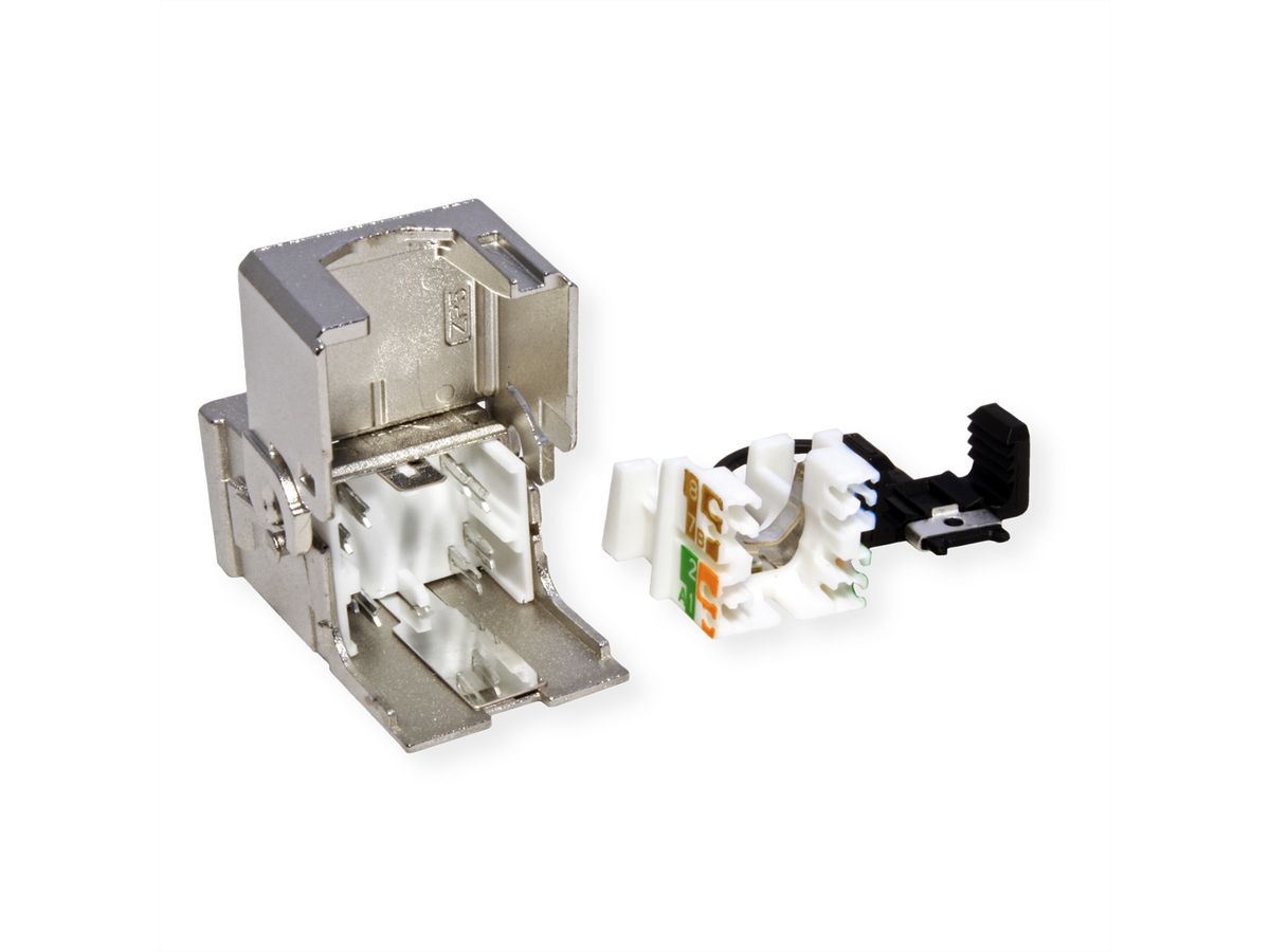 METZ CONNECT C6A Modul Kat.6A (Class EA), 180°, Kabelmontage ohne Werkzeug