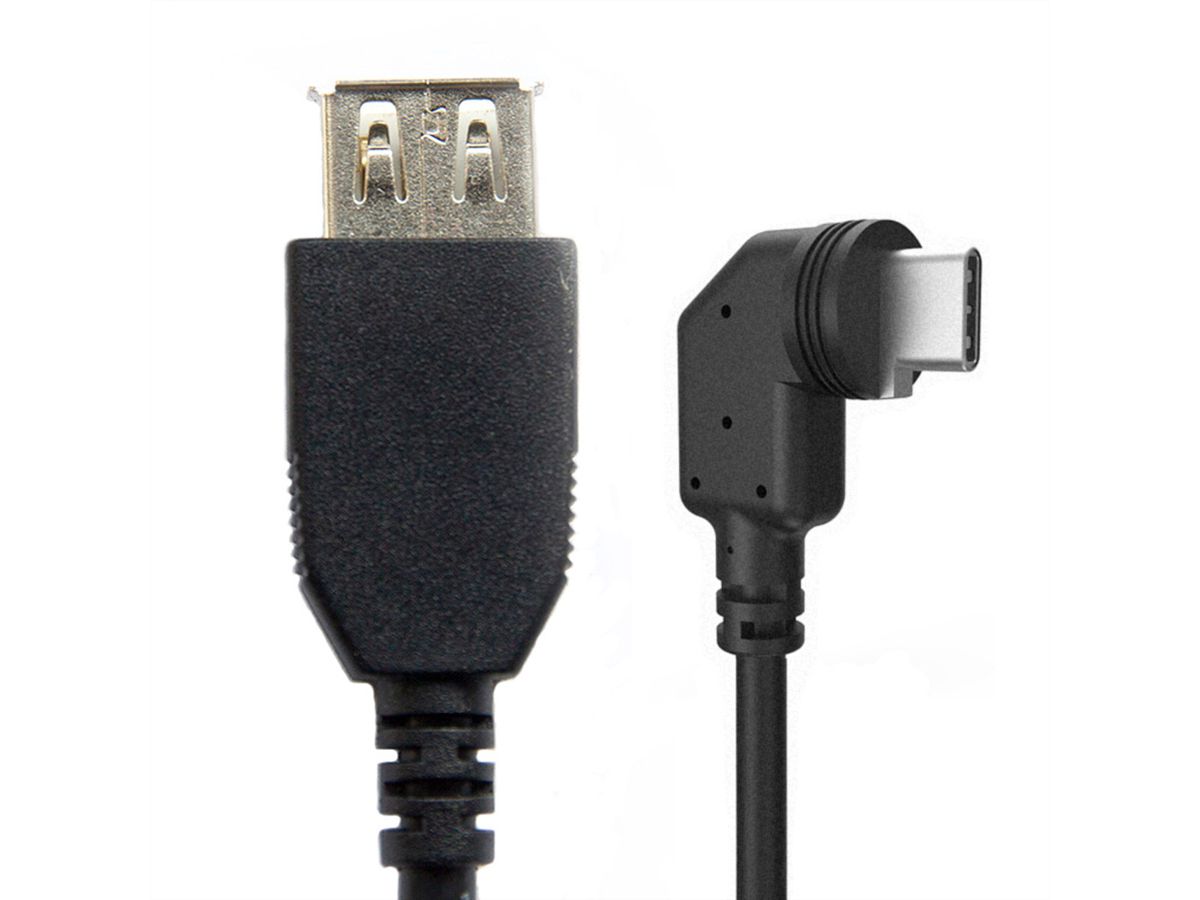 MOBOTIX 7 MiniUSB-C auf USB-A BU Kabel, abgewinkelt, 5m (für USB-Geräte/Sticks)