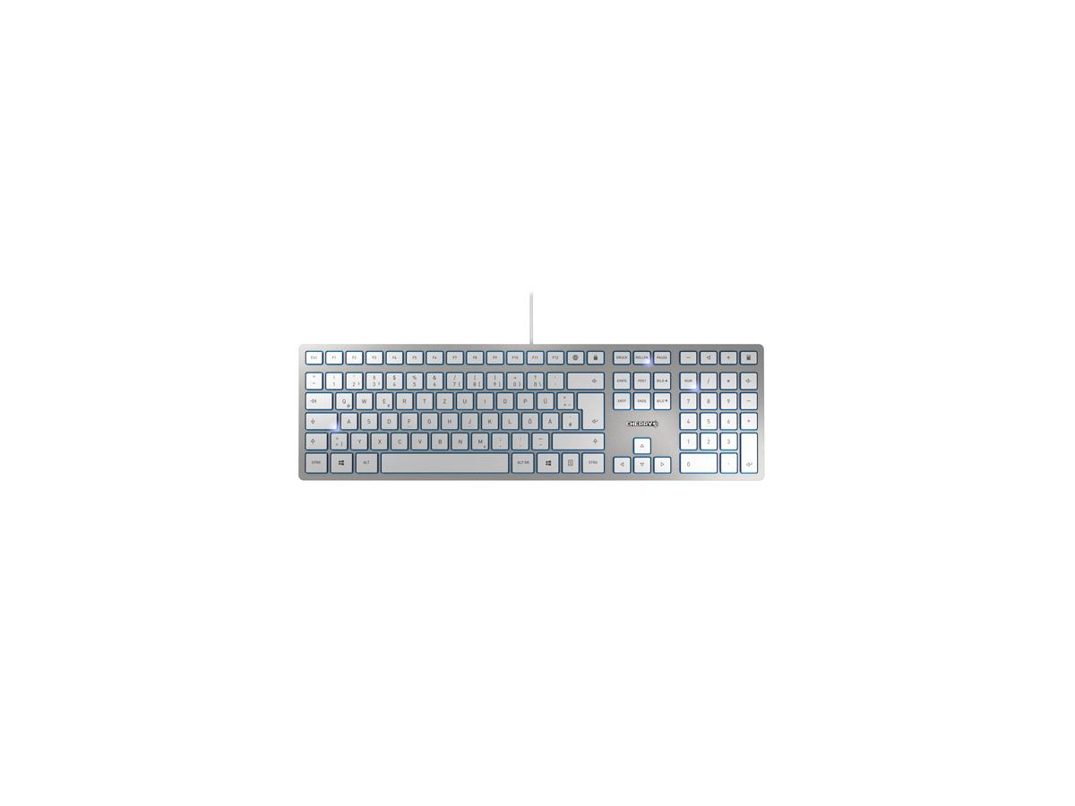 CHERRY KC 6000 Slim USB QWERTY UK Englisch Silber