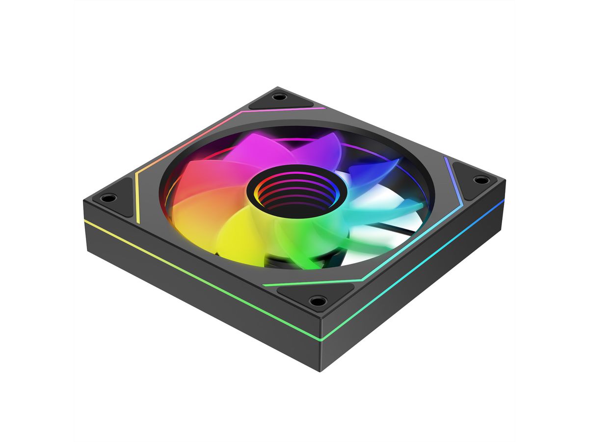 XILENCE XF079 Reverse Gehäuselüfter, mit Infinity-Mirror-Design
