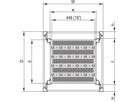 SCHROFF 19"-Fachboden, stationär, 75 kg - 19"FACHB.STAT.600B 800T 7021