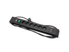 BACHMANN CONNECTUS 6xUTE, 1xSchalter 1xUSB A/C 22W 2,0m CEE7/7 Schwarz