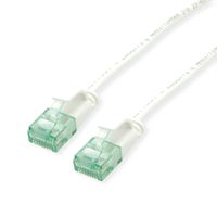 ROLINE RM UTP DataCenter Patchkabel Cat.6A (Class EA), slim, weiß, 0,15 m