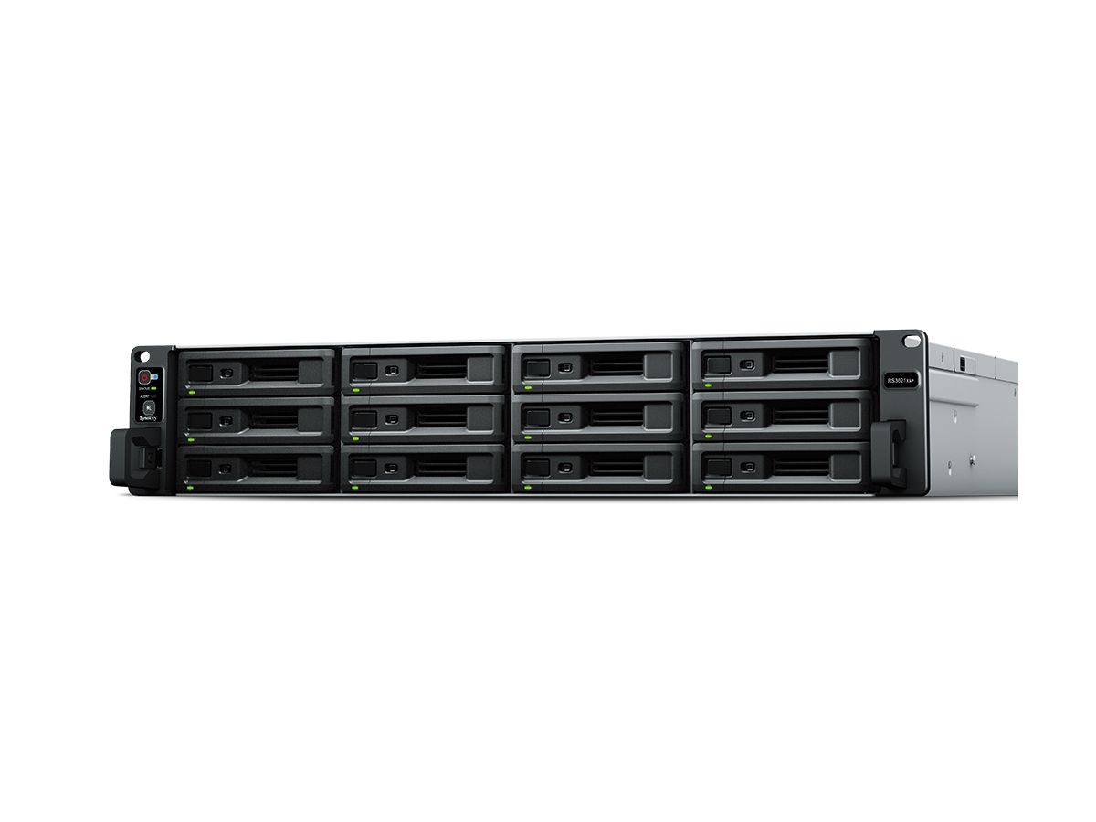 Synology RackStation RS3621XS+ NAS & Speicherserver Rack (2U) Eingebauter Ethernet-Anschluss Schwarz D-1541