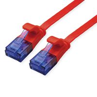 VALUE Patchkabel Cat.6A (Class EA) UTP, extra-flach, rot, 0,5 m