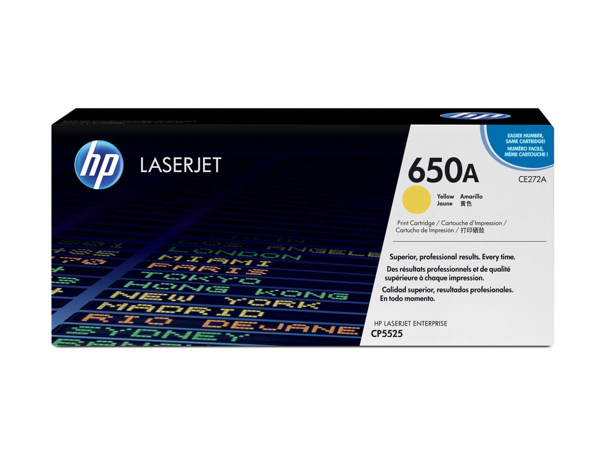 HP 650A Gelb Original LaserJet Tonerkartusche