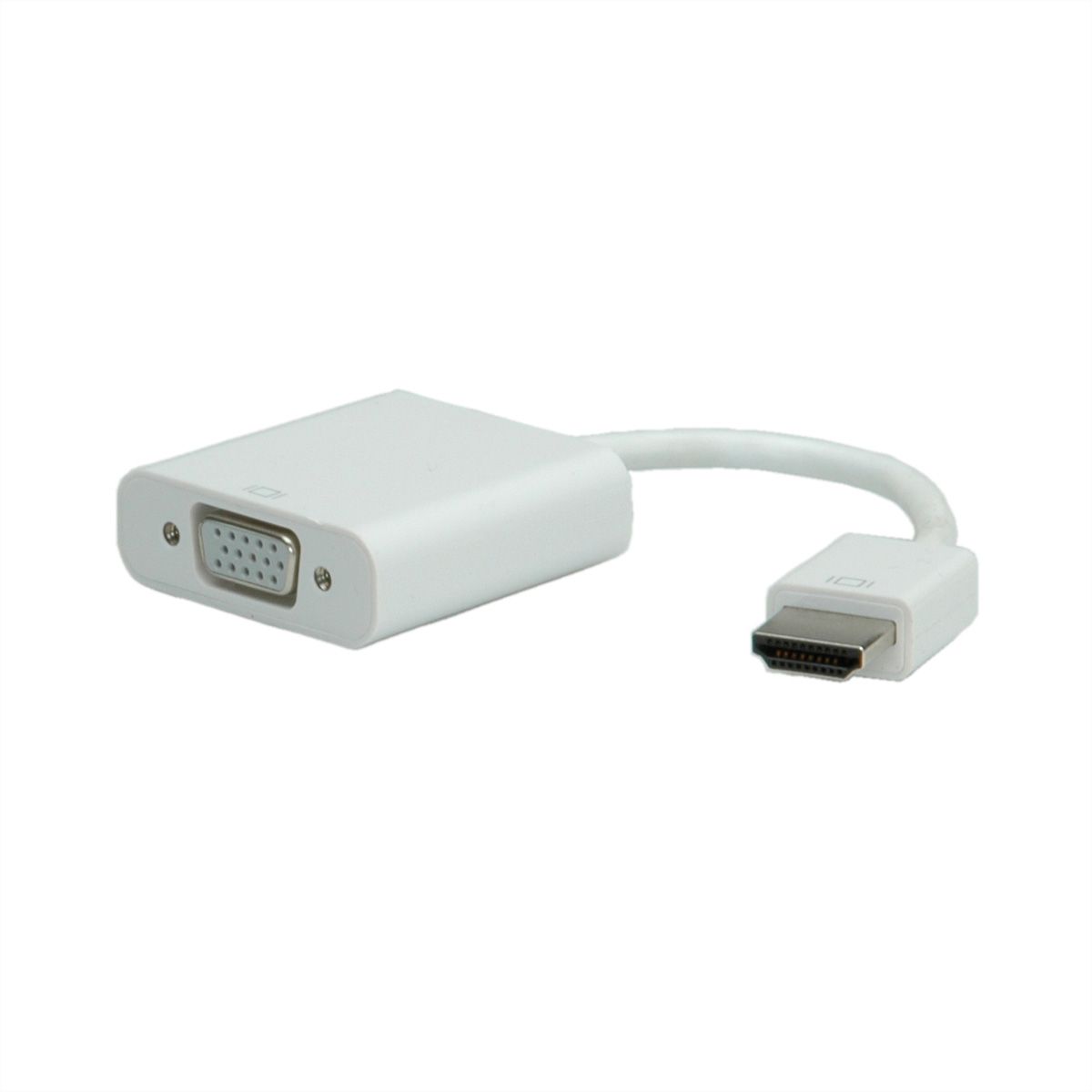 ROLINE HDMI-VGA Adapterkabel, HDMI ST / VGA BU, 0,15 m
