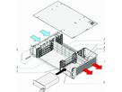 SCHROFF 2 HE, 4 Slot, mit Rear I/O, für 19"-Netzgerät - BGTR 2HE 275T 4SL CPCI 19"