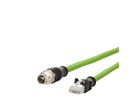 METZ CONNECT Verbindungsleitung M12 ST-RJ45 ST, 8-pol X-kodiert, gerade-gerade, 1 m