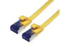 VALUE Patchkabel Kat.6A (Class EA) FTP, extra-flach, gelb, 0,5 m