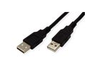 ROLINE USB 2.0 Kabel, Typ A-A, schwarz, 0,8 m