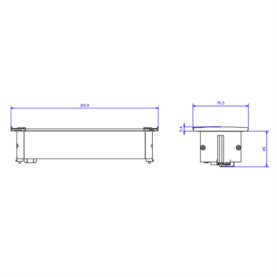 BACHMANN KAPSA Small 3x Schutzkontakt, Montagestecker