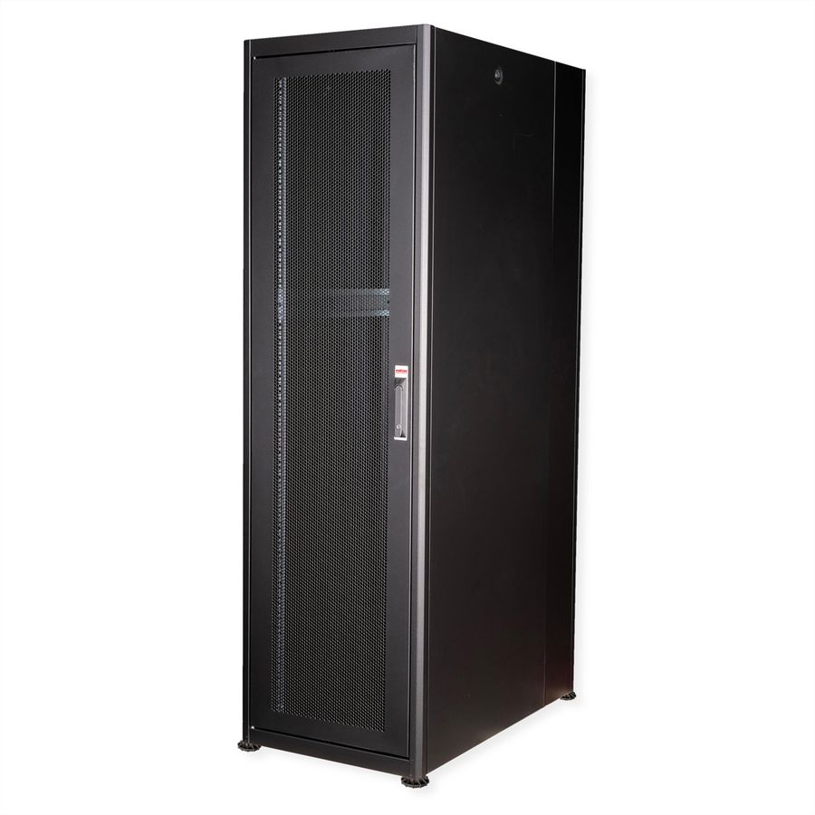 ROLINE 19-Zoll Serverschrank Basic 42 HE, 600x1000 BxT perforiert schwarz