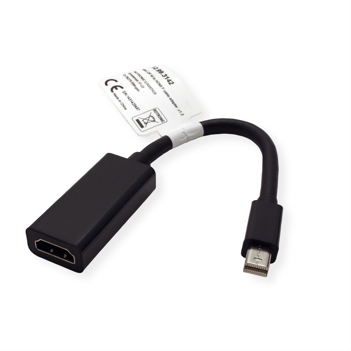 VALUE Mini DisplayPort-HDMI Adapter, v1.2, Mini DP ST - HDMI BU