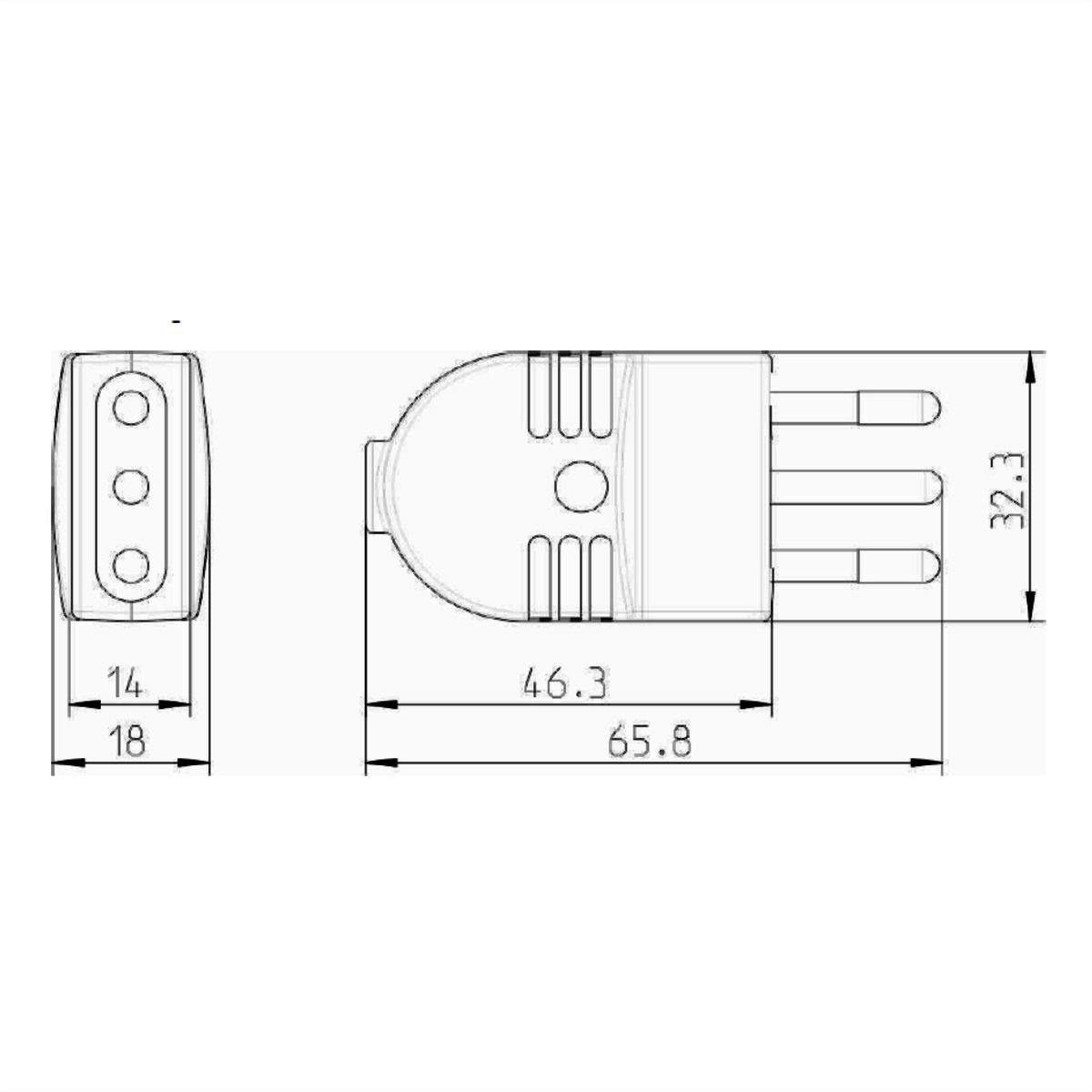 BACHMANN Montagestecker, Montagestecker Italien, schwarz