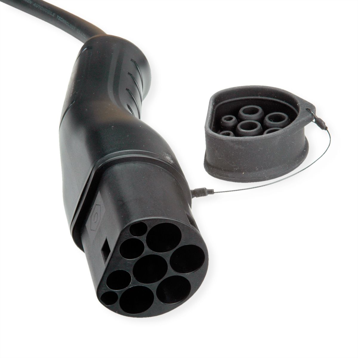 ROLINE E-Auto Ladekabel Typ2, 3-phasig, 480VAC (3P+N+E), 32 A, 22 kW, 7,5 m