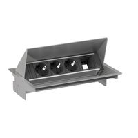 BACHMANN CONEO SET 3x Schutzkontakt 1x ABD, silberfarben
